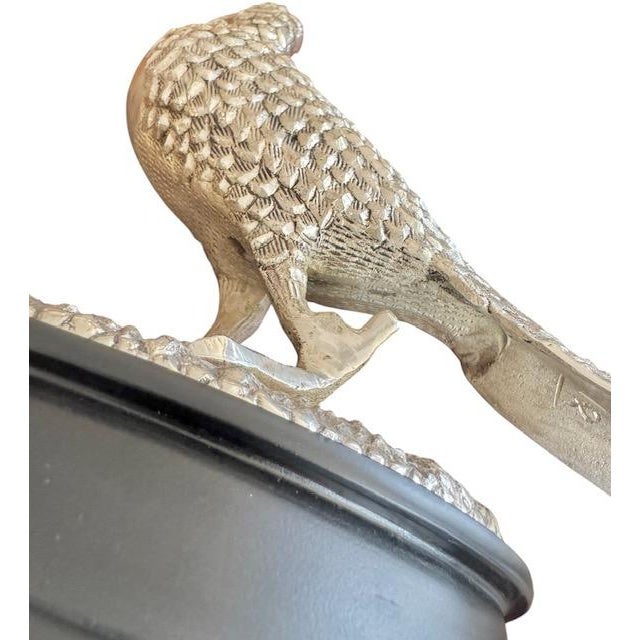 Early 20th Century English Silver Plate Pheasant Sculptures - A Pair For Sale - Image 15 of 15