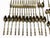 Metal Vintage Mid-Century Faux Bamboo Flatware Service - Set of 86 For Sale - Image 7 of 9