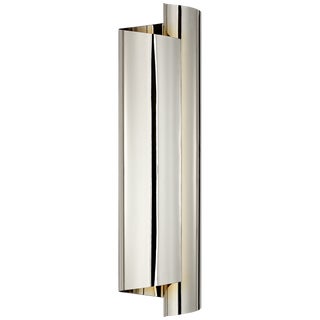 AERIN for Visual Comfort Signature Iva Large Wrapped Sconce in Polished Nickel For Sale