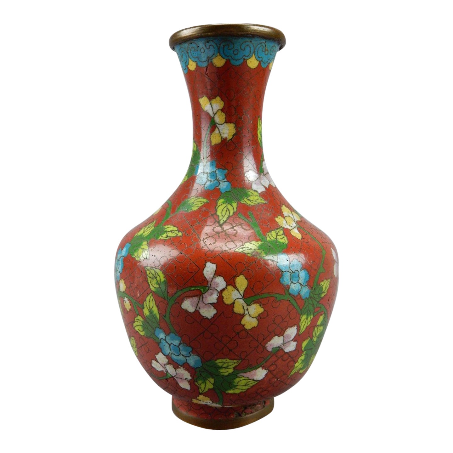 Antique Chinese Cloisonne Vase Chairish