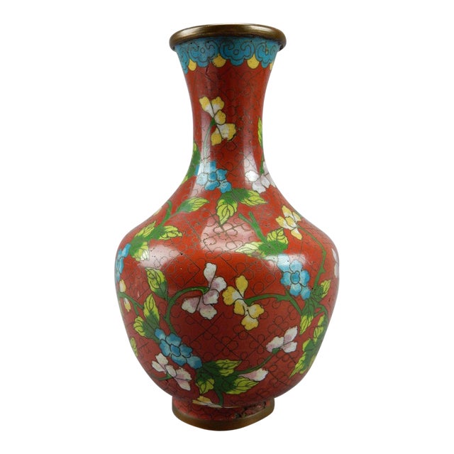 Antique Chinese Cloisonne Vase Chairish