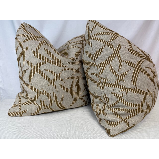 Transitional Nobilis "Laurus" 22" Pillows-a Pair For Sale - Image 3 of 3