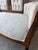 Cream Antique Eastlake Style Settee / Couch / Loveseat on Casters For Sale - Image 8 of 9
