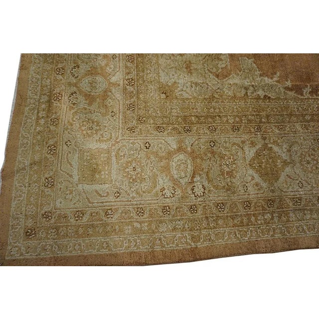 Textile Early 20th Century N. Indian Agra Carpet 9' x 14' 10" For Sale - Image 7 of 10