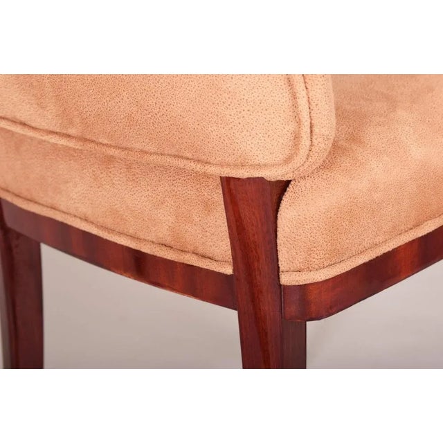 Beige French Art Deco Chair by Jules Leleu, 1920s For Sale - Image 9 of 12