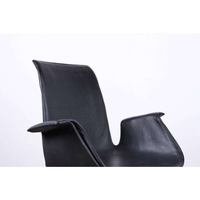 Danish Model FK 6725 Armchair in Black Leather and Chromed Steel by Preben Fabricius and Jørgen Kastholm for Walter Knoll, 2000s For Sale - Image 9 of 16