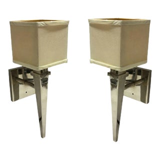 Pair of Sconces From the Original Century Plaza Hotel in Los Angeles 1966 For Sale