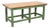 19th Century Hungarian Original Green Painted Pine Work Table For Sale