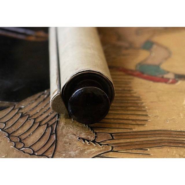 XL "Seascape" by Matsunami Tōsui, Taisho Era Japanese Monochrome Scroll Painting For Sale - Image 15 of 18