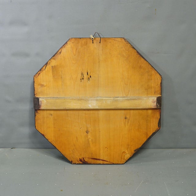 Antique Honor Target With Alpine Landscape and Castle Ruins, Germany 1932 For Sale - Image 6 of 6