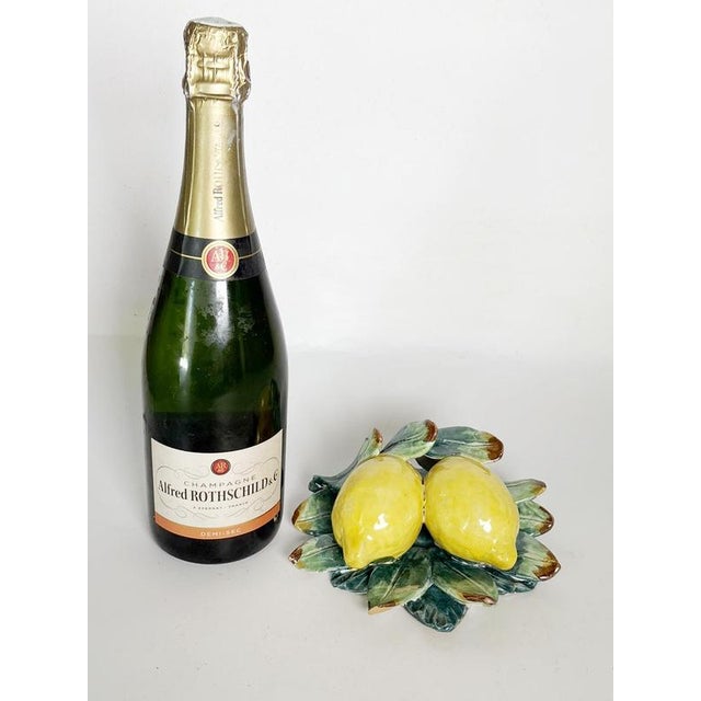 Decorative Ceramic Lemon Sculpture, France, 1960s For Sale - Image 4 of 13