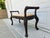 Beige Window Bench With Carved Apron and Barley Twist Side Rails For Sale - Image 6 of 12