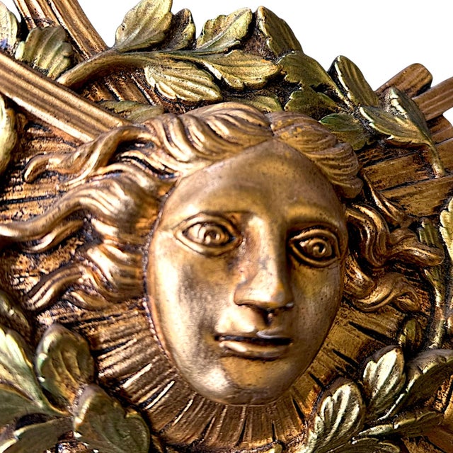 Vintage Vincenzo Fancelli Louis XIV Style Gilt Mirror for Franklin Mint For Sale - Image 4 of 8
