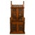 Antique French carved oak Gothic Revival high-back storage chest throne chair, circa 1880 This very attractive Gothic...
