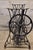 White Antique Cast Iron Singer Treadle Sewing Machine Base Oval Marble Console Table For Sale - Image 8 of 12