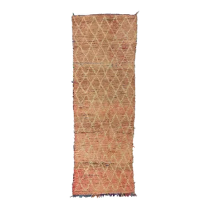Late 20th Century Vintage Moroccan Boucherouite Rag Rug 03'04 X 09'06