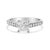 Contemporary 14K White Gold 1 1/5 Cttw 4-Prong Set Princess Diamond Classic Engagement Ring (I1-I2 Color, H-I Clarity) Ring Size 7 For Sale - Image 3 of 6