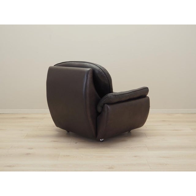 Animal Skin Italian Armchair with Castors, 1970s For Sale - Image 7 of 18