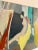 Mid-Century figurative nude oil painting. Unknown Bay Area artist. Beautiful use of color and brush strokes. A few small...