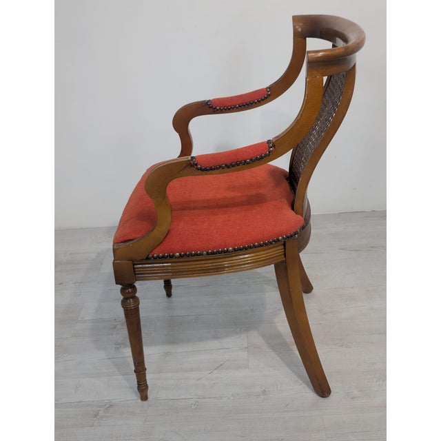 Biedermeier Armchair with Raffia, 1950s For Sale - Image 11 of 15