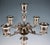 Large Historicism Five-Flame Silver Candleholder by Hermann Südfeld, Vienna, 1890 For Sale - Image 4 of 8