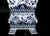 Early 21st Century Blue and White Porcelain Tulipière Flower Pyramids in the Dutch Delft Style, Pair For Sale - Image 5 of 9