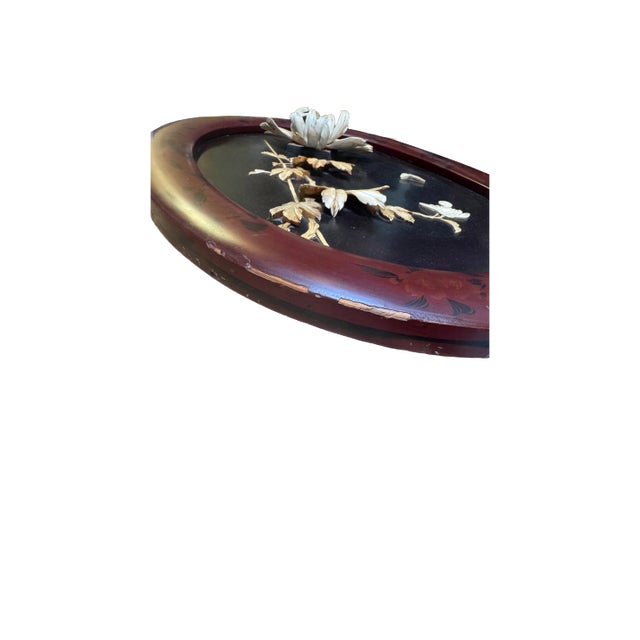 1890 Pair of Japanese Carved Bone & Lacquer Framed Art For Sale In San Francisco - Image 6 of 8