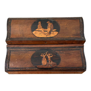 Mid 19th Century French Secretare/Travel Desk With Olive Wood Inlays