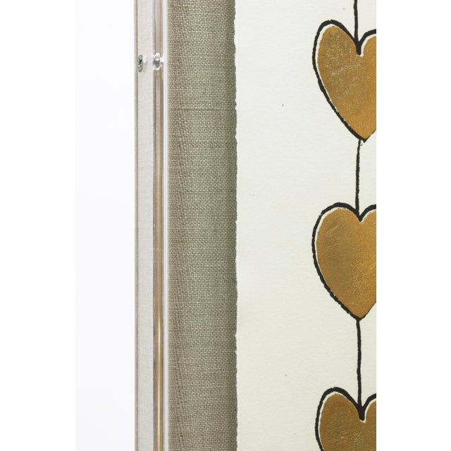 Cartier Heart Strings Gold Leaf Contemporary Pop Art Print Natural Curiosities For Sale - Image 4 of 6