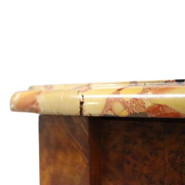 French Louis XV Style Burl, Satinwood & Ormolu Specimen Top Stand Circa 1930 For Sale - Image 14 of 15