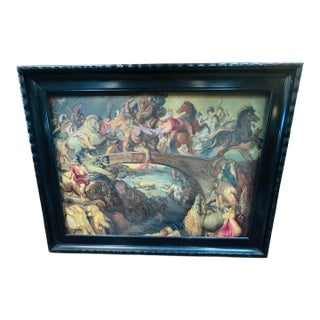 19th Century Oil on Canvas After Peter Paul Rubens, “The Battle of the Amazons” For Sale