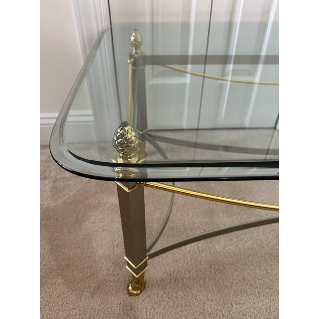 Offering for sale this gorgeous Hollywood Regency, Neoclassical, Italian LaBarge-style low-profile coffee or cocktail...