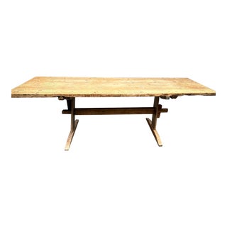 18th Century Antique Swedish Trestle Table For Sale