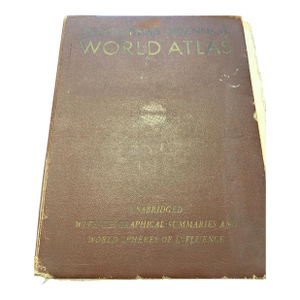 Encyclopedia Britanica World Atlas 1947 Vintage with approximately 150 Map Plates of the United States and Post-WWII World