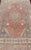Mid 20th Century Vintage Turkish Oushak Rug With Terracotta Field and Geometric Medallion 4'9 X 9'0 For Sale - Image 5 of 11