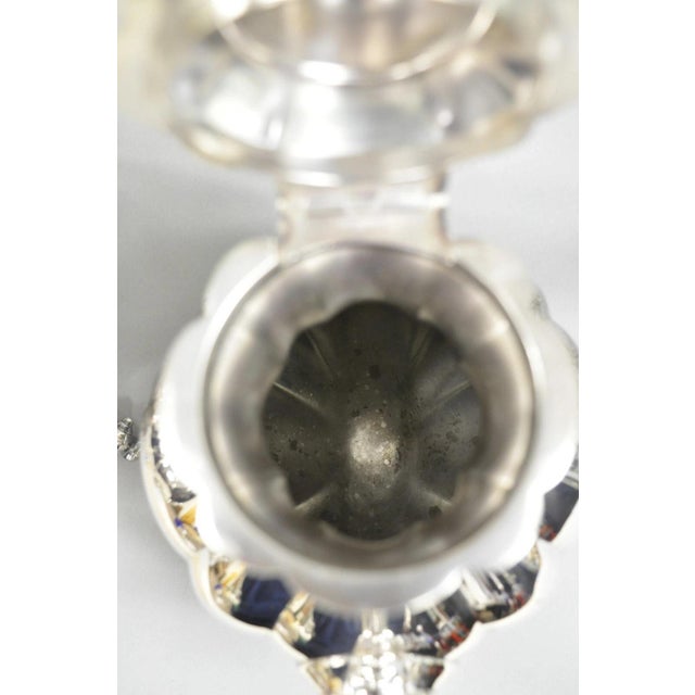 Metal Antique Reed & Barton Winthrop Silver Plated Tea Set With Webster Wilcox Tray- 6 Pieces For Sale - Image 7 of 12