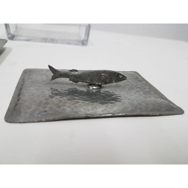 Antique English Pewter Sardine Dish - Circa 19th Century For Sale In Dallas - Image 6 of 11