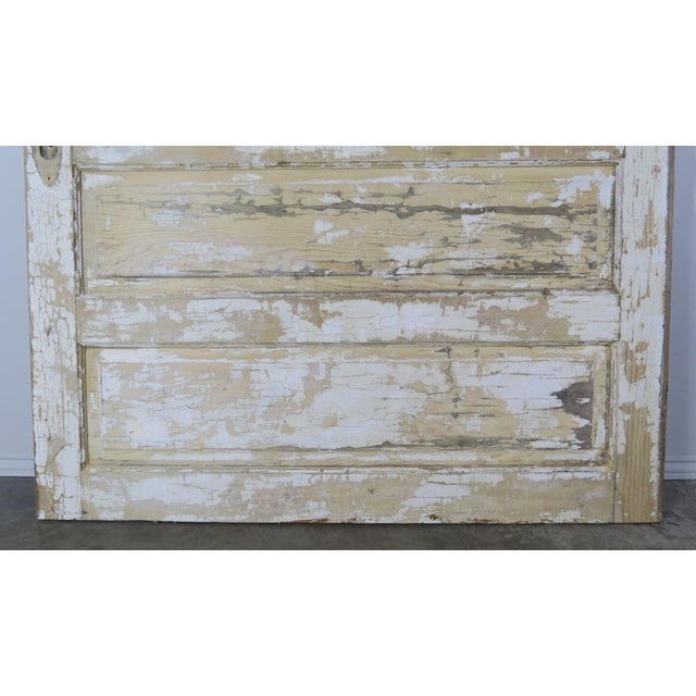 19th Century French Painted Barn Door For Sale - Image 9 of 11