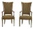 Pair French Louis XVI Style Newly Upholstered Armchairs For Sale