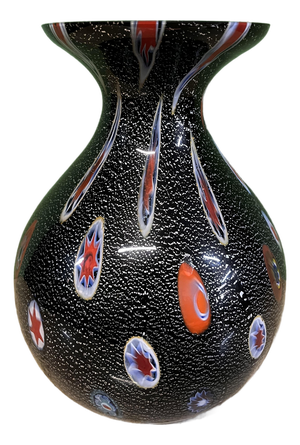 Murano Glass Michelotto Vase from Murrina, 1980s