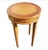 All Leather Wrapped and Brass Mounted Gueridon Side Table With Pull Out Tray For Sale In Washington DC - Image 6 of 9