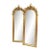 Grand French-Style Gilded Wall Mirror – Ornate Floral Crest, Sculpted Foliage & Gold Leaf Frame For Sale