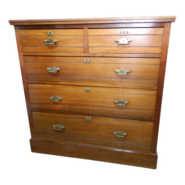 Victorian Walnut Chest of Drawers from Blyth and Sons For Sale