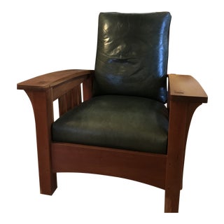 Stickley Bow Arm Morris Chair For Sale