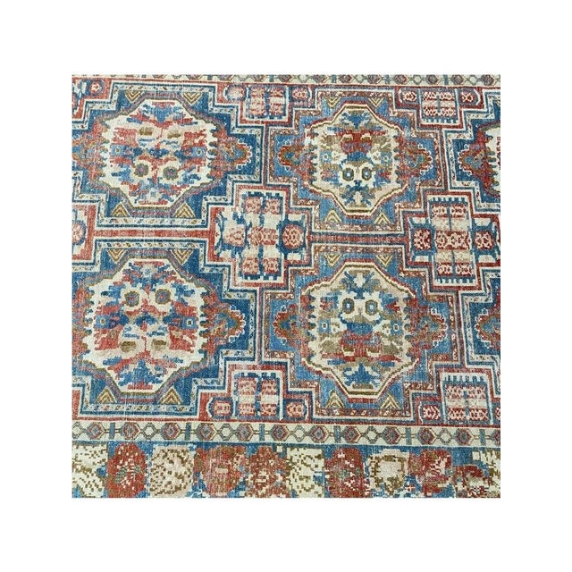 1960s Old Persian Bakhtiari Area Rug 7x10 For Sale - Image 10 of 12