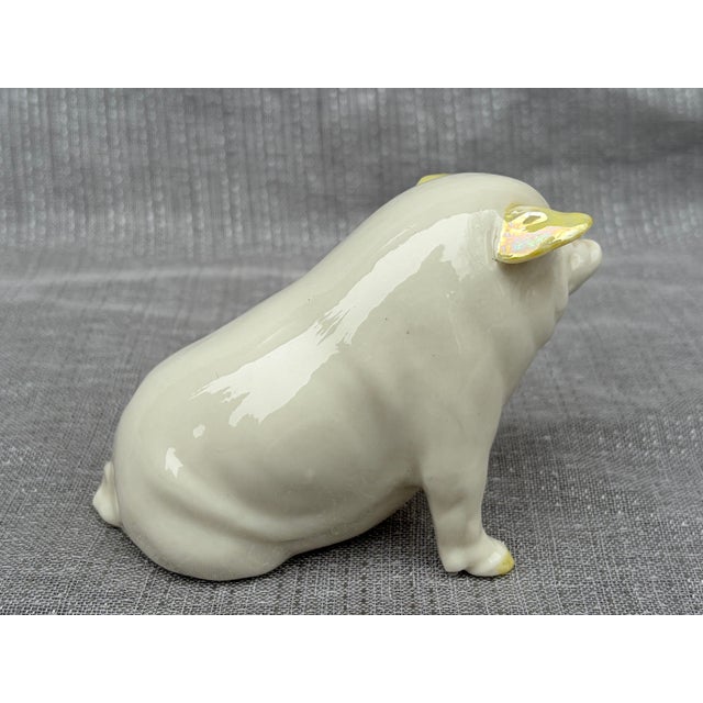 Vintage Irish Belleek Porcelain Pig For Sale In New York - Image 6 of 13