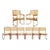 1970s Mid Century Modern Sculpted Teak Chairs Benny Linden - Set of 8 For Sale