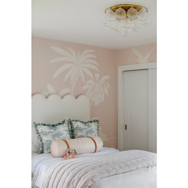 Mitzi Mimi 22.5 in. 6 Light Close-to-Ceiling in Aged Brass Finish For Sale - Image 11 of 11