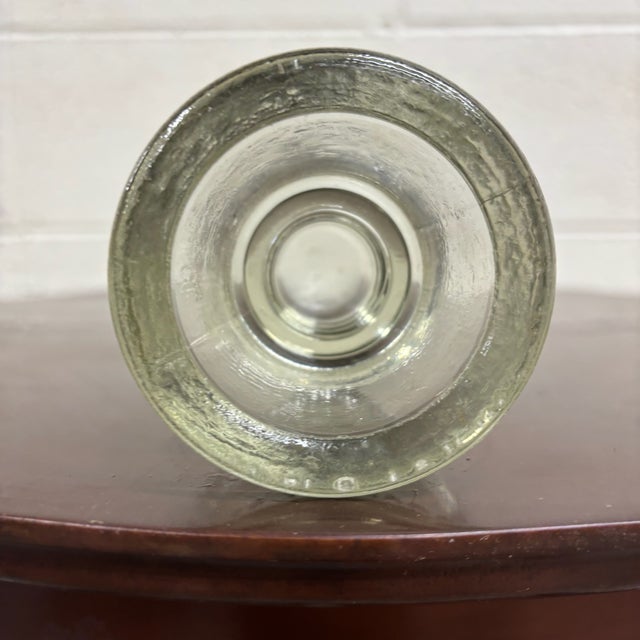Transparent Antique Armstrong No 2 Clear Glass Insulator For Sale - Image 8 of 8