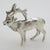Vintage Italian Silver Stag Deer Figurine Miniature, Milan, 1950s For Sale - Image 3 of 10